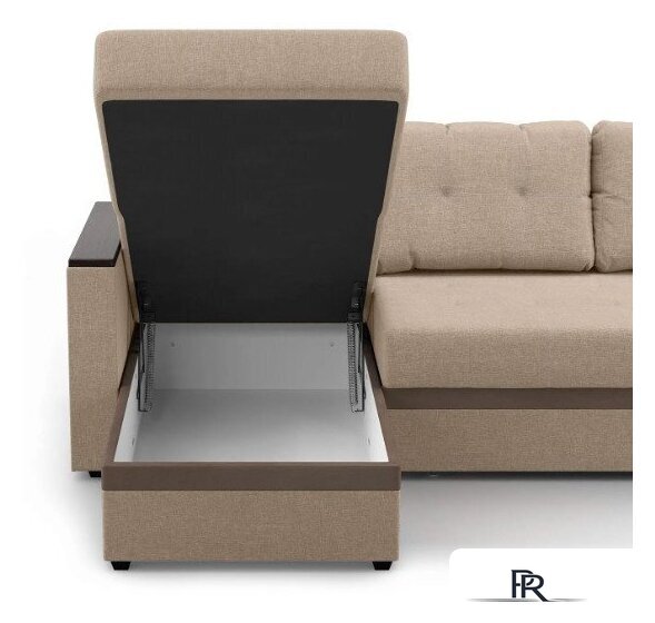 Диван Mio Tesoro Атланта Лайт 111 (Savana Camel/Ecostile Chocolate) - Изображение №6 — Интернет-магазин ПроЗаказ