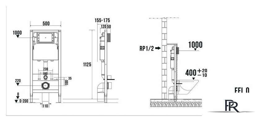 Инсталляция для унитаза TERMINUS 31i50х112RХП - Изображение №7 — Интернет-магазин ПроЗаказ