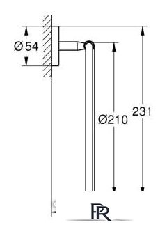 Держатель для полотенца Grohe Grohe 40460001 - Изображение №2 — Интернет-магазин ПроЗаказ