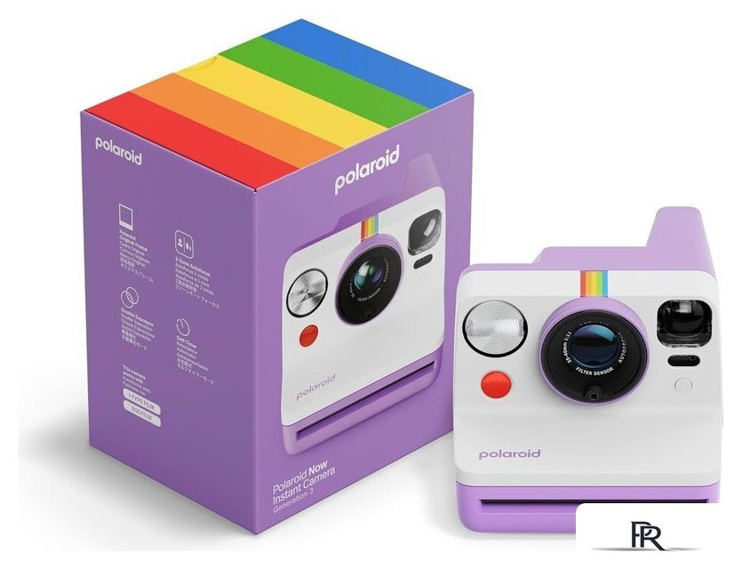 Фотоаппарат Polaroid Now Instant Camera Generation 3 (фиолетовый/белый) - Изображение №3 — Интернет-магазин ПроЗаказ