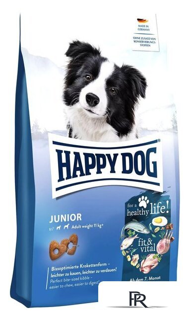 Сухой корм для собак Happy Dog Junior fit & vital 10 кг - Изображение №1 — Интернет-магазин ПроЗаказ