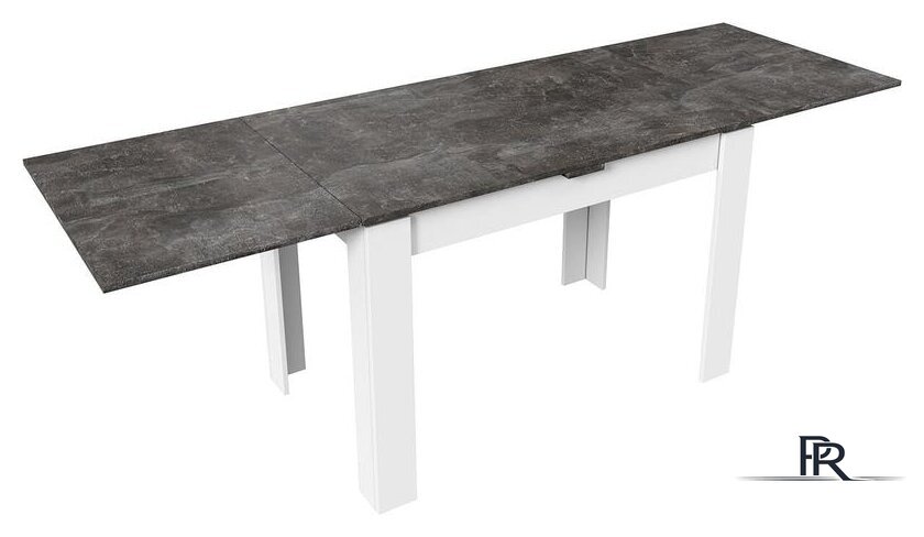 Кухонный стол Трия Промо тип 4 (белый/ателье темный) - Изображение №2 — Интернет-магазин ПроЗаказ