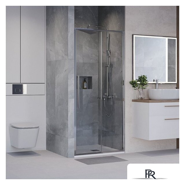 Душевая дверь Niagara NG-64-11A 110x195 (хром/прозрачное стекло) - Изображение №8 — Интернет-магазин ПроЗаказ