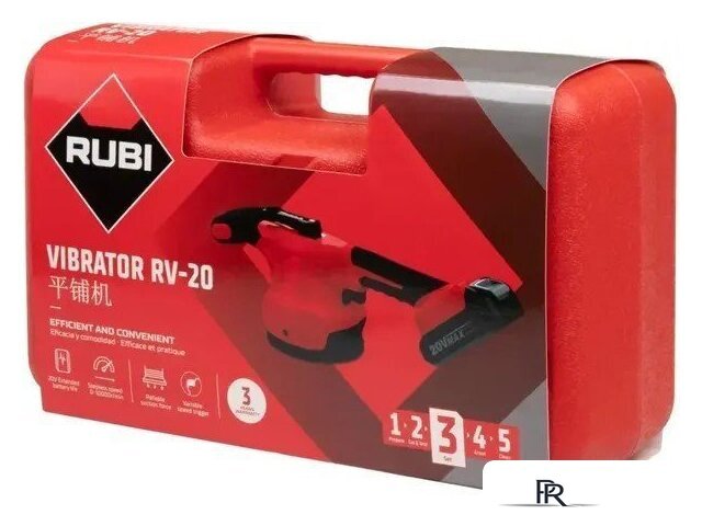 Стеклодомкрат (присоска для стекла и плитки) Rubi RV-20 (с 1-им АКБ, кейс) - Изображение №7 — Интернет-магазин ПроЗаказ