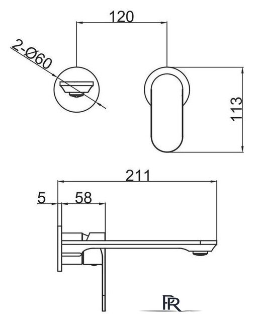 Смеситель Fashun A1185-7 (черный) - Изображение №3 — Интернет-магазин ПроЗаказ