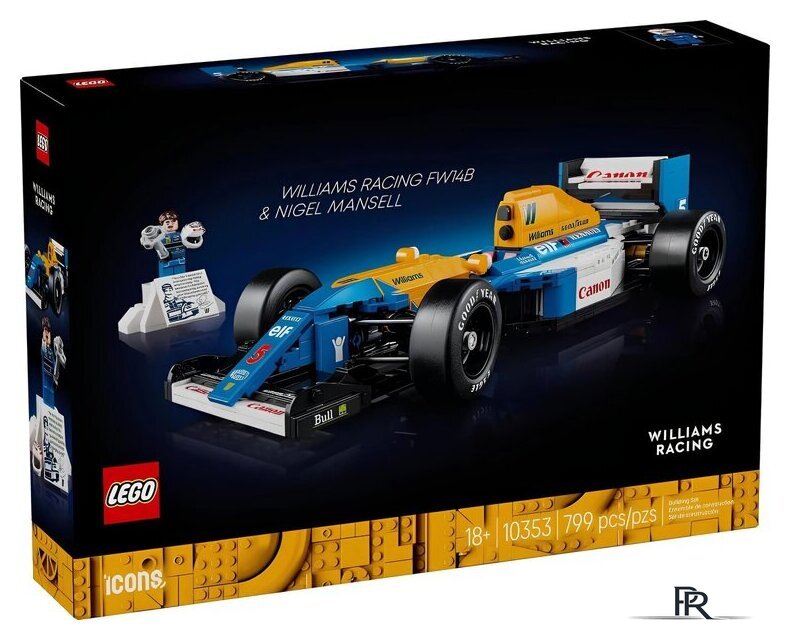 Конструктор LEGO Icons 10353 Гоночная машина Williams Racing FW14B & Nigel Mansell - Изображение №1 — Интернет-магазин ПроЗаказ