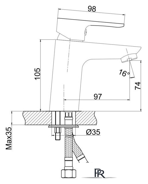 Смеситель Cersanit Cersania 63030 - Изображение №2 — Интернет-магазин ПроЗаказ