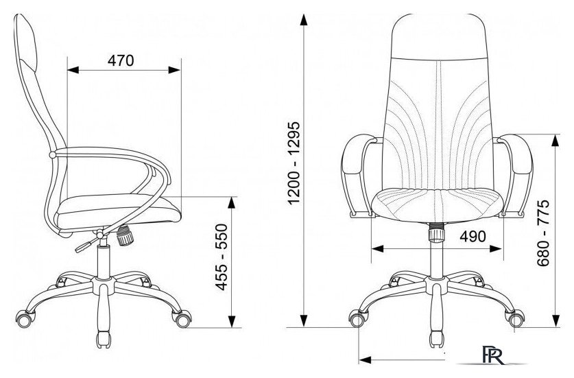 Офисное кресло Бюрократ CH-610SL (черный, экокожа) - Изображение №9 — Интернет-магазин ПроЗаказ