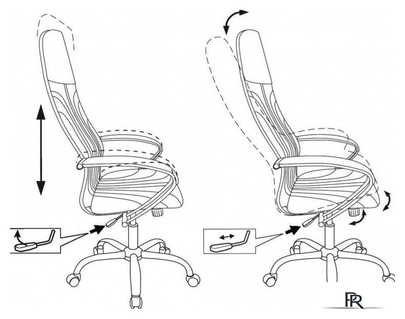 Офисное кресло Бюрократ CH-610SL (черный, экокожа) - Изображение №8 — Интернет-магазин ПроЗаказ