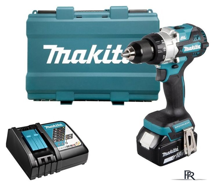 Дрель-шуруповерт Makita DDF486RT (с 1-им АКБ, кейс) - Изображение №1 — Интернет-магазин ПроЗаказ