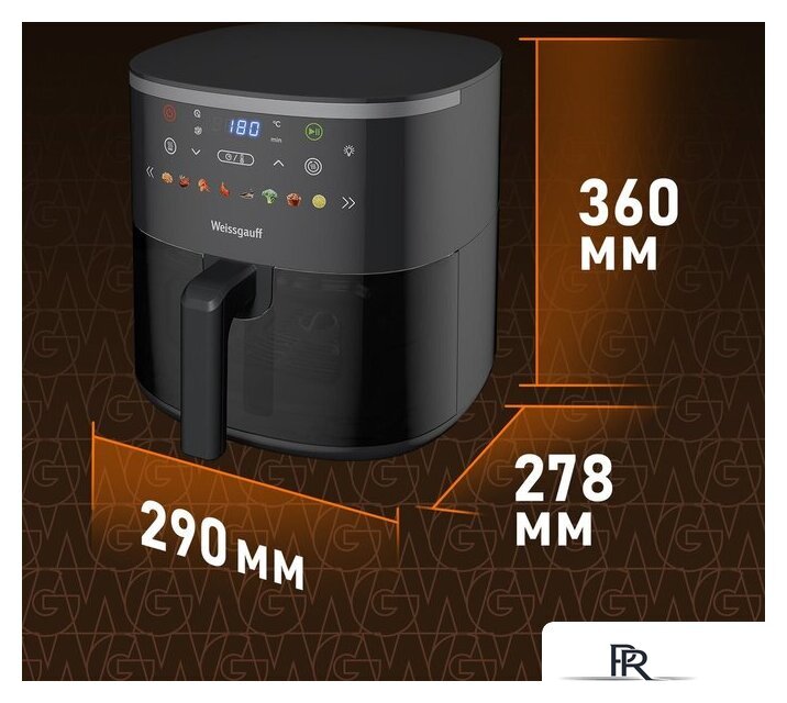 Аэрогриль (аэрофритюрница) Weissgauff WAF 706 DB Compact Fry - Изображение №21 — Интернет-магазин ПроЗаказ