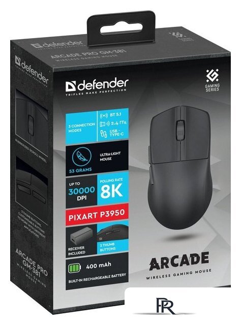 Игровая мышь Defender Arcade Pro GM-381 (черный) - Изображение №5 — Интернет-магазин ПроЗаказ