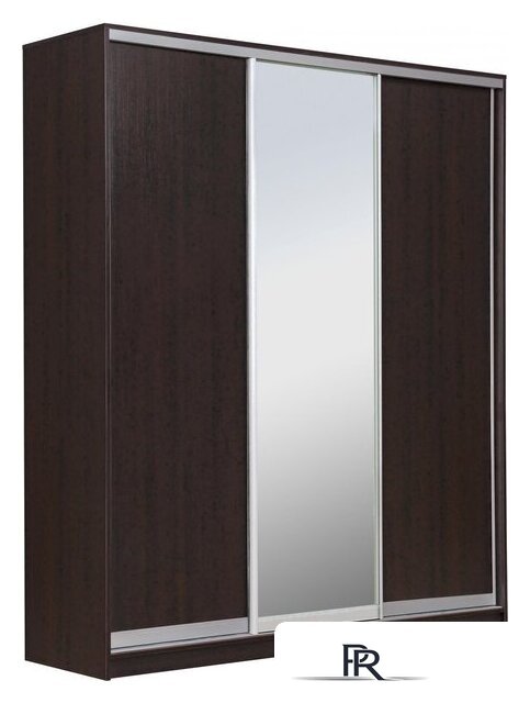 Шкаф распашной Рэйгрупп 233 VVX Elgon РГ-01.02 (венге/ хром) - Изображение №1 — Интернет-магазин ПроЗаказ