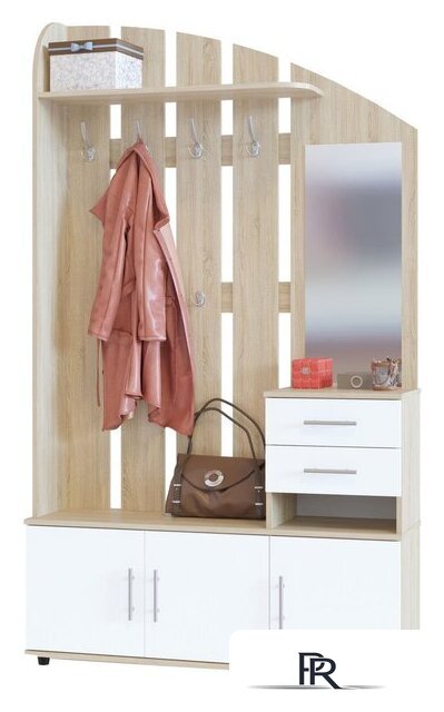 Стенка Сокол ВШ-2.2 (дуб сонома/белый) - Изображение №1 — Интернет-магазин ПроЗаказ