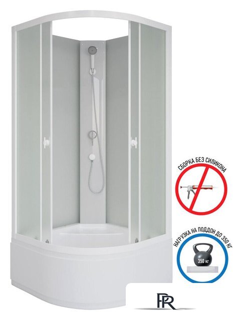 Душевая кабина Niagara Promo P90/40/MT/BK 90x90x195 - Изображение №5 — Интернет-магазин ПроЗаказ