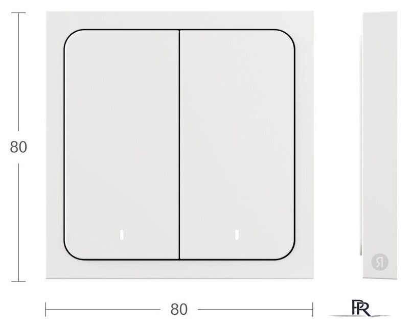 Выключатель Яндекс YNDX-00535 (2 клавиши) - Изображение №4 — Интернет-магазин ПроЗаказ
