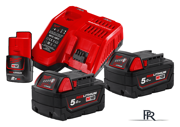 Аккумулятор с зарядным устройством Milwaukee M18 M18NRG-502 4933459217 (2 x 18В/5 Ач + 12В/2 Ач + 12-18В) - Изображение №1 — Интернет-магазин ПроЗаказ