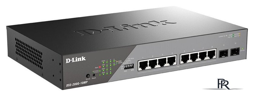 Управляемый коммутатор 2-го уровня D-Link DSS-200G-10MP/A1A - Изображение №2 — Интернет-магазин ПроЗаказ