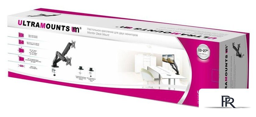 Кронштейн для монитора Ultramounts UM705 (черный) - Изображение №2 — Интернет-магазин ПроЗаказ