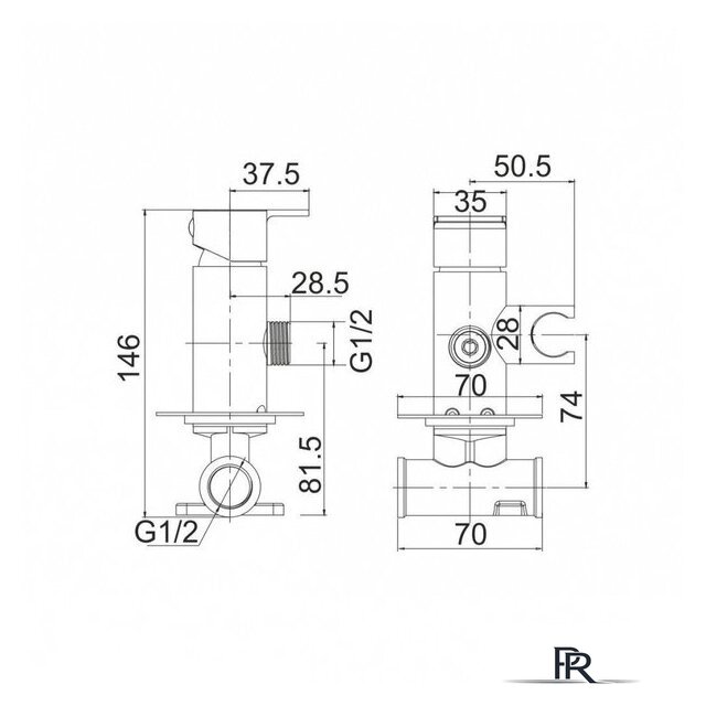 Гигиенический душ Gross Aqua Bidet Evo GA042602MW - Изображение №4 — Интернет-магазин ПроЗаказ