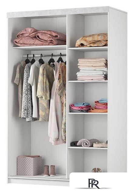 Шкаф-купе Аквилон Акцент №26 (белое сияние/цемент светлый) - Изображение №6 — Интернет-магазин ПроЗаказ