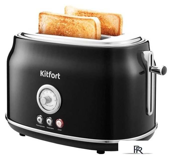 Тостер Kitfort KT-2038-1 (черный) - Изображение №1 — Интернет-магазин ПроЗаказ