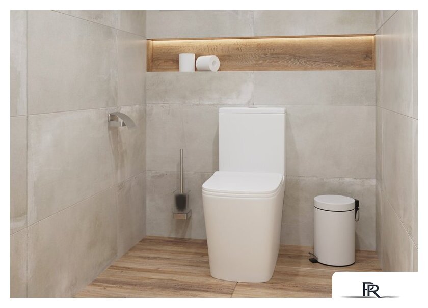 Унитаз напольный Lauter W09 P-TRAP 21900001 + гигиенический душ Jet 21TZ232BM (горизонтальный выпуск) - Изображение №11 — Интернет-магазин ПроЗаказ