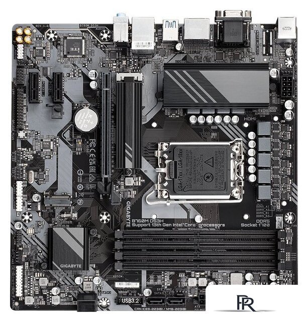 Материнская плата Gigabyte B760M DS3H (rev. 1.0) - Изображение №4 — Интернет-магазин ПроЗаказ