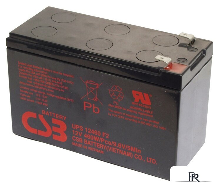 Аккумулятор для ИБП CSB Battery UPS12460 F2 (12В/9 А·ч) - Изображение №1 — Интернет-магазин ПроЗаказ