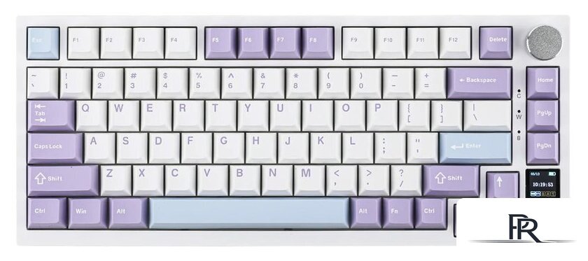 Клавиатура Ajazz AK820 Pro (белый/фиолетовый, Ajazz Flying Fish) - Изображение №1 — Интернет-магазин ПроЗаказ