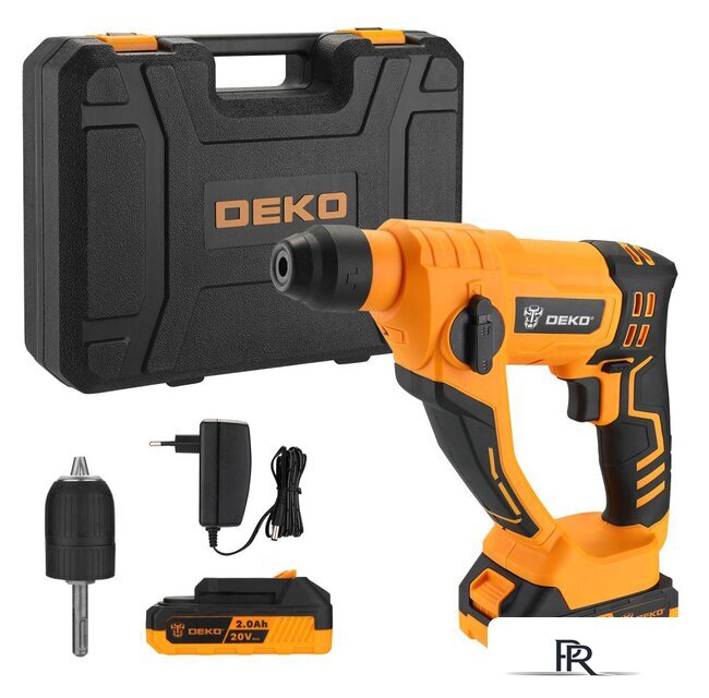Перфоратор Deko DKCH20 SET (с 2-мя АКБ, кейс) - Изображение №1 — Интернет-магазин ПроЗаказ