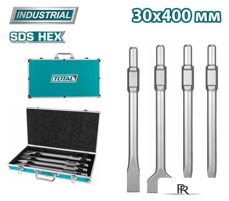 Набор зубил Total TAC0304375 (4 шт) - Изображение №1 — Интернет-магазин ПроЗаказ