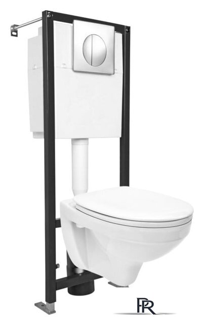 Унитаз подвесной Cersanit Delfi SET-DEL/Black/TPL/Cg-w - Изображение №1 — Интернет-магазин ПроЗаказ