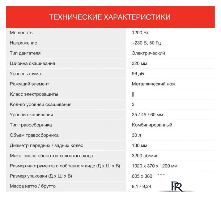 Газонокосилка StarWind ELM-1200 - Изображение №7 — Интернет-магазин ПроЗаказ