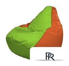 Кресло-мешок Flagman Груша Супер Мега 4XL Г5.1-163 (салатовый/оранжевый) - Изображение №1 — Интернет-магазин ПроЗаказ
