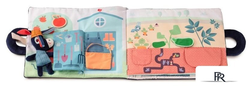 Развивающая игра Lilliputiens Книжка мягкая Ослик Игнас на ферме 83415 - Изображение №6 — Интернет-магазин ПроЗаказ