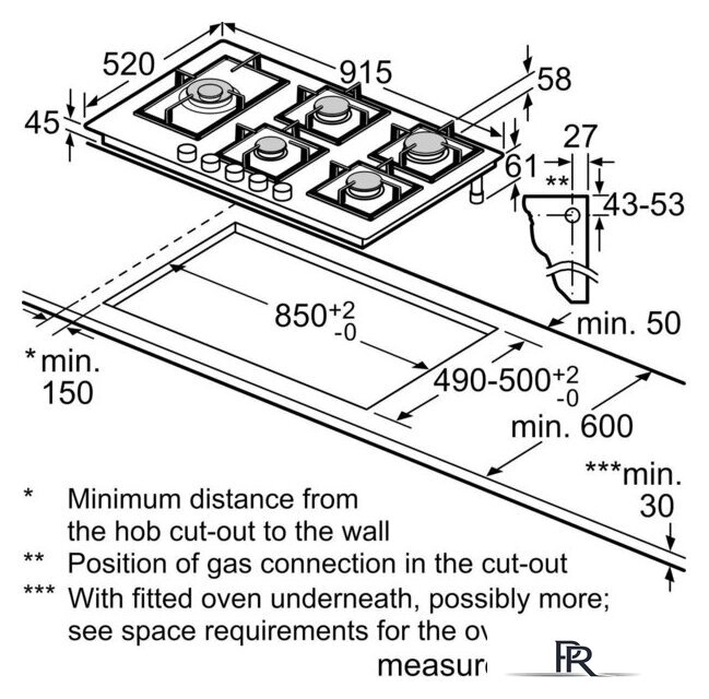 Варочная панель Bosch Serie 6 PPM9A6I40 - Изображение №6 — Интернет-магазин ПроЗаказ
