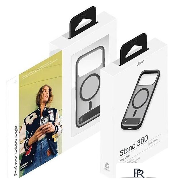 Чехол для телефона uBear Stand 360 Mag Case для iPhone 17 Pro (черный) - Изображение №10 — Интернет-магазин ПроЗаказ