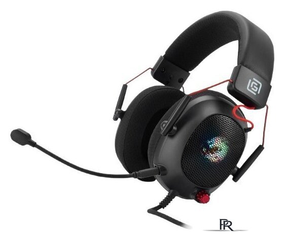 Наушники Оклик HS-L305G (черный/красный) - Изображение №1 — Интернет-магазин ПроЗаказ