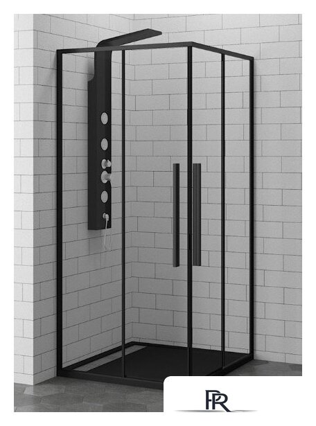 Душевой уголок RGW SV-31B 80x80 (черный/прозрачное стекло) - Изображение №1 — Интернет-магазин ПроЗаказ