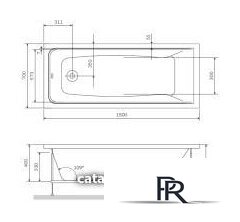 Каркас AM.PM Gem W90A-150-070W-R - Изображение №2 — Интернет-магазин ПроЗаказ