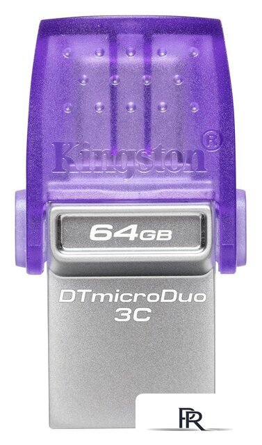 USB Flash Kingston DataTraveler MicroDuo 3C USB 3.2 Gen 1 64GB - Изображение №1 — Интернет-магазин ПроЗаказ