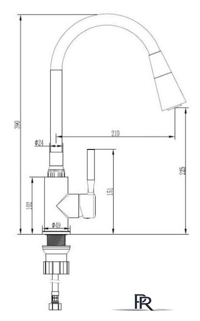 Смеситель Invena Hula BZ-85-L04 - Изображение №2 — Интернет-магазин ПроЗаказ