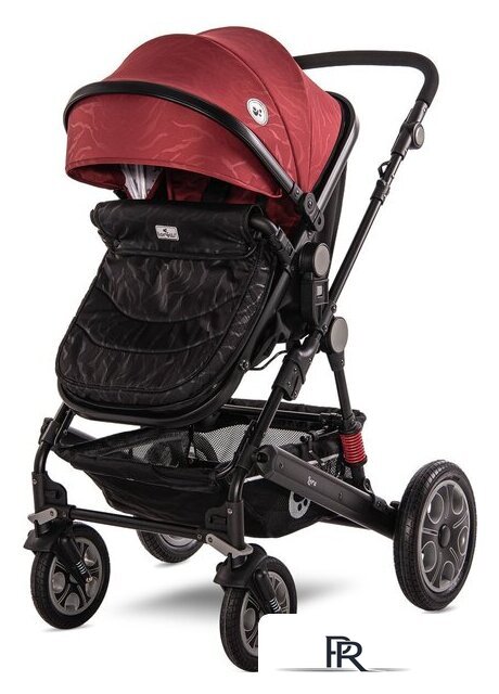Универсальная коляска Lorelli Lora 2021 (2 в 1, luxe red elephants) - Изображение №4 — Интернет-магазин ПроЗаказ