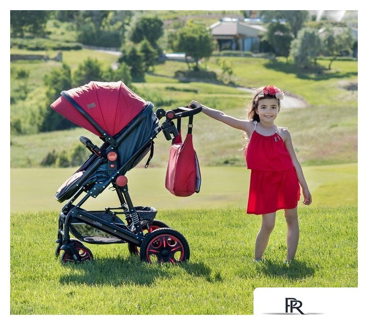 Универсальная коляска Lorelli Lora 2021 (2 в 1, luxe red elephants) - Изображение №17 — Интернет-магазин ПроЗаказ