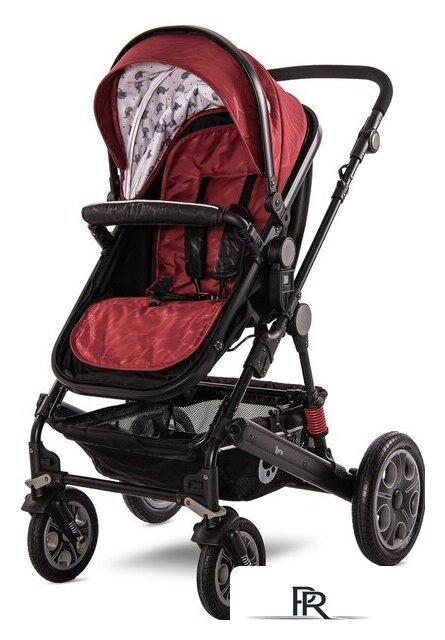 Универсальная коляска Lorelli Lora 2021 (2 в 1, luxe red elephants) - Изображение №7 — Интернет-магазин ПроЗаказ