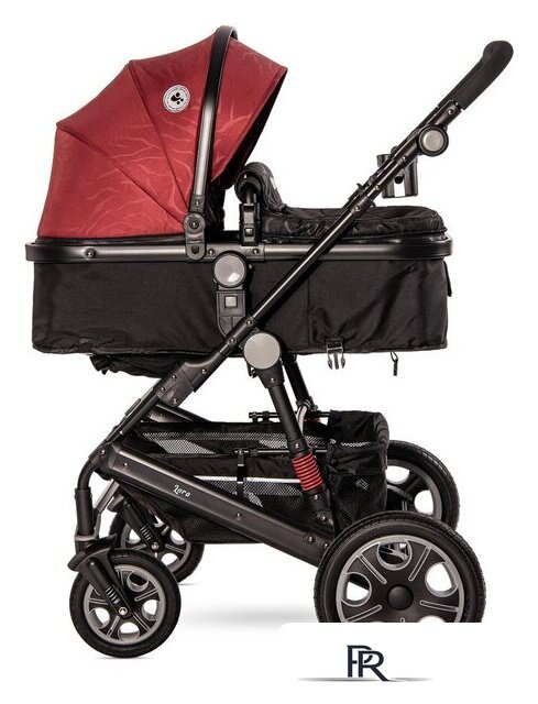 Универсальная коляска Lorelli Lora 2021 (2 в 1, luxe red elephants) - Изображение №3 — Интернет-магазин ПроЗаказ