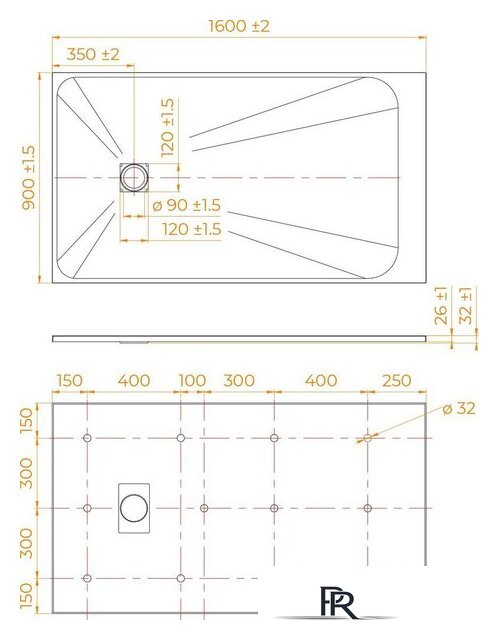 Душевой поддон RGW TSS-W 90x160 - Изображение №7 — Интернет-магазин ПроЗаказ