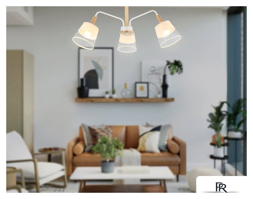 Люстра средней высоты Ambrella light TR4737/3 WH/LW - Изображение №7 — Интернет-магазин ПроЗаказ