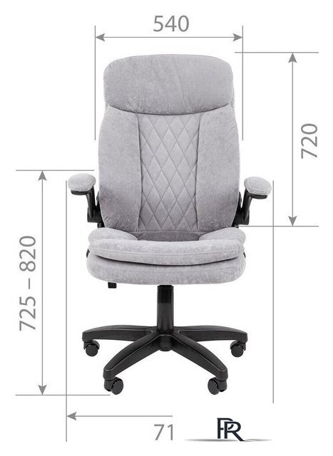 Офисное кресло CHAIRMAN Home 533 (лиловый) - Изображение №4 — Интернет-магазин ПроЗаказ